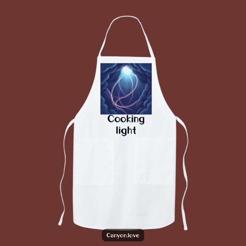 Funny Abstract Light Path Apron: Cook with Cosmic Flair, A Chef's Funny Gift