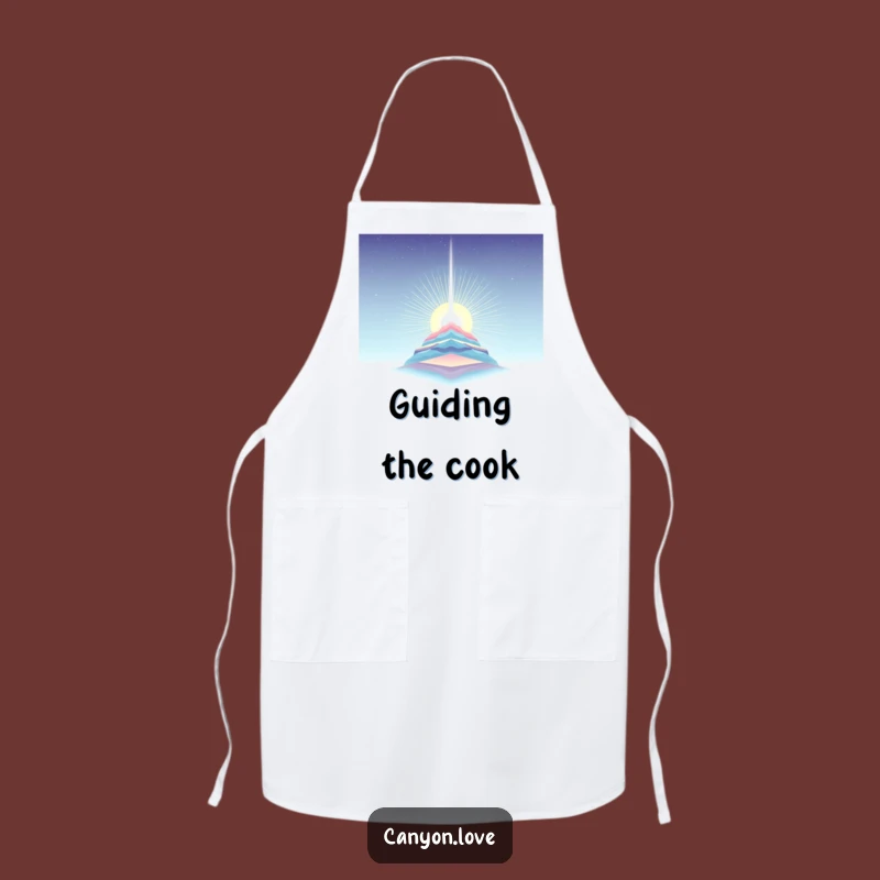 Funny Light Beam Apron: Layered Strata Kitchen Art, Chef's Hopeful Gift