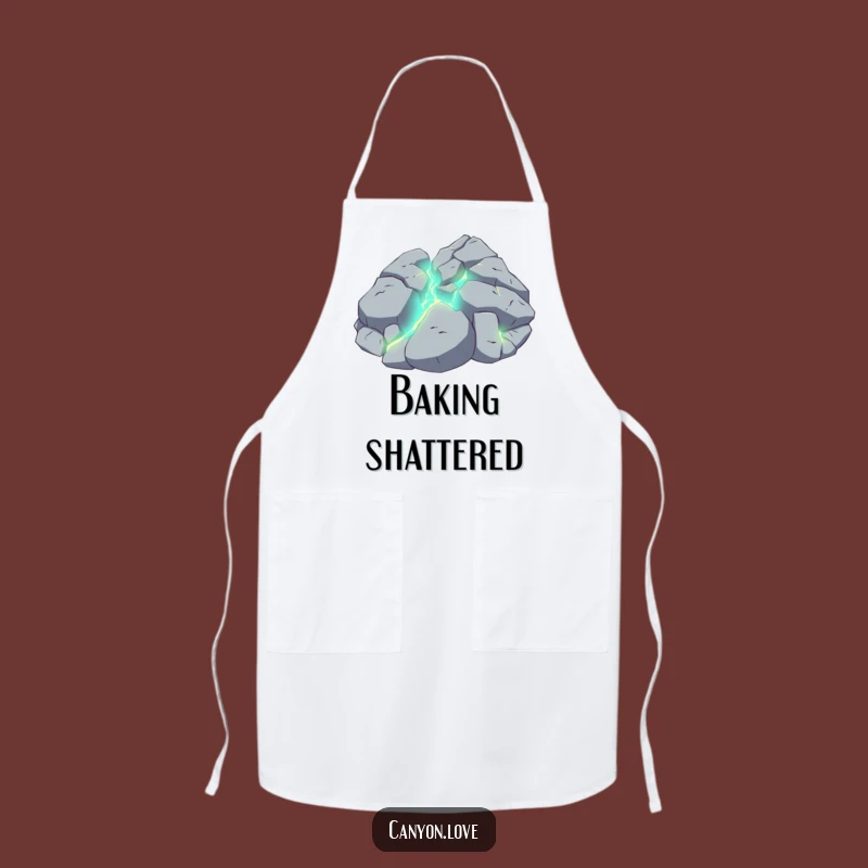 Funny Shattered Rock Apron: Cook with Geological Chic, A Chef's Funny Gift