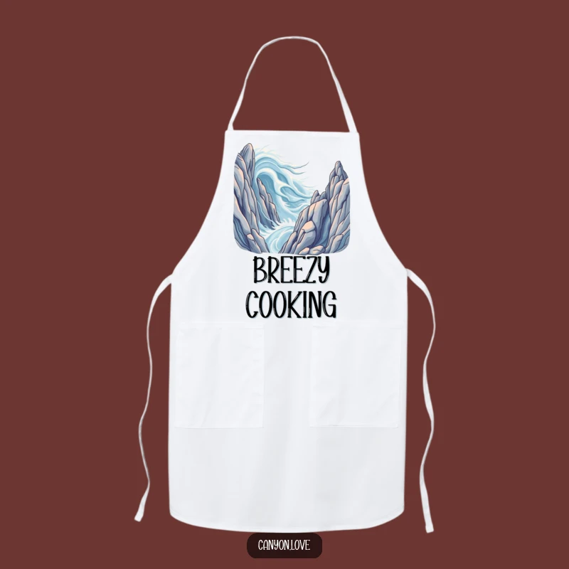Funny Wind Formations Apron: Cook with Natural Flow, A Chef's Funny Gift