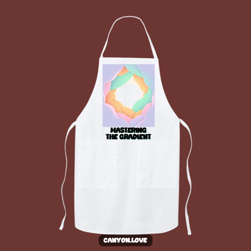 Funny Gradient Chasm Apron - Abstract Art Kitchen Wear Gift