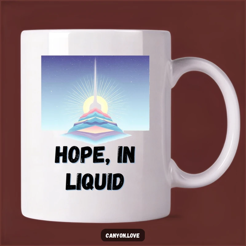 Funny Light Beam Mug: Stratified Layers, Hopeful Discovery Gift