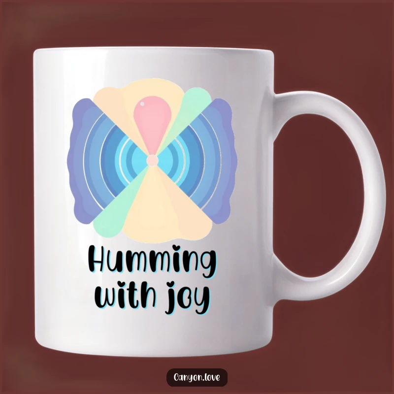 Funny Sound Wave Mug: Abstract Echoes, Rhythmic Art Gift