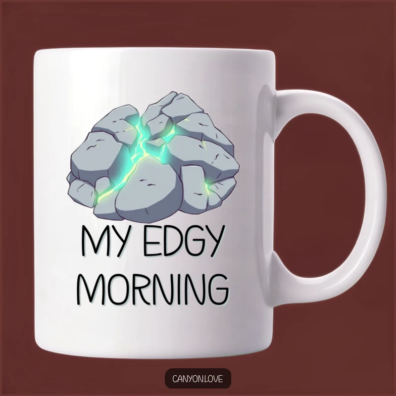 Funny Shattered Rock Mug: Geo-Humor Unleashed, Your Perfect Funny Gift