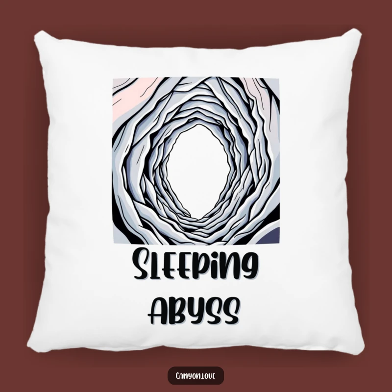 Funny Abyss Descent Pillow: Cozy Comfort in the Unknown, A Plush Funny Gift