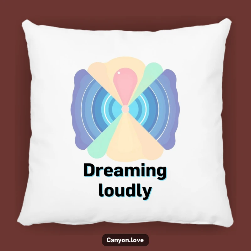 Funny Sound Wave Pillow: Abstract Echoes Comfort, Rhythmic Art Gift