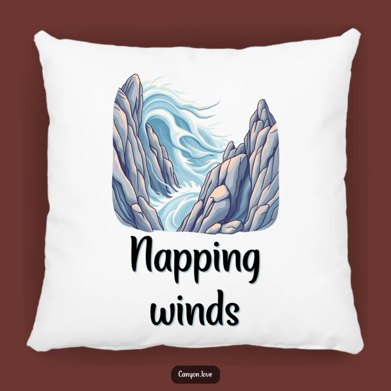 Funny Wind Formations Pillow: Cozy Comfort with Natural Art, A Plush Funny Gift