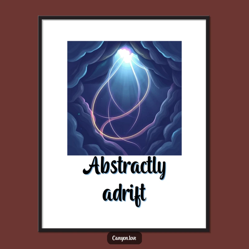 Funny Abstract Light Path Digital Print: Instant Cosmic Decor, A Versatile Funny Gift