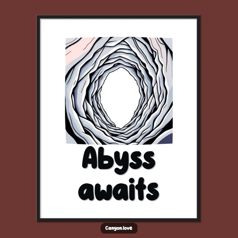 Funny Abyss Descent Digital Print: Instant Abstract Decor, A Versatile Funny Gift