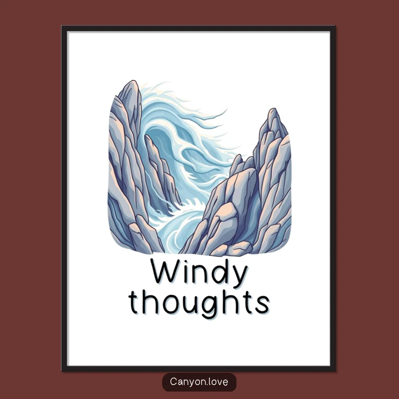 Funny Wind Formations Digital Print: Instant Natural Wonder, A Versatile Funny Gift