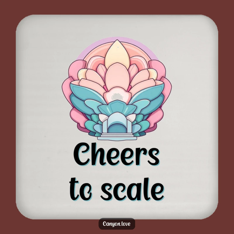 Funny Monumental Scale Coaster Set: Protect Surfaces with Epic Style, A Unique Funny Gift