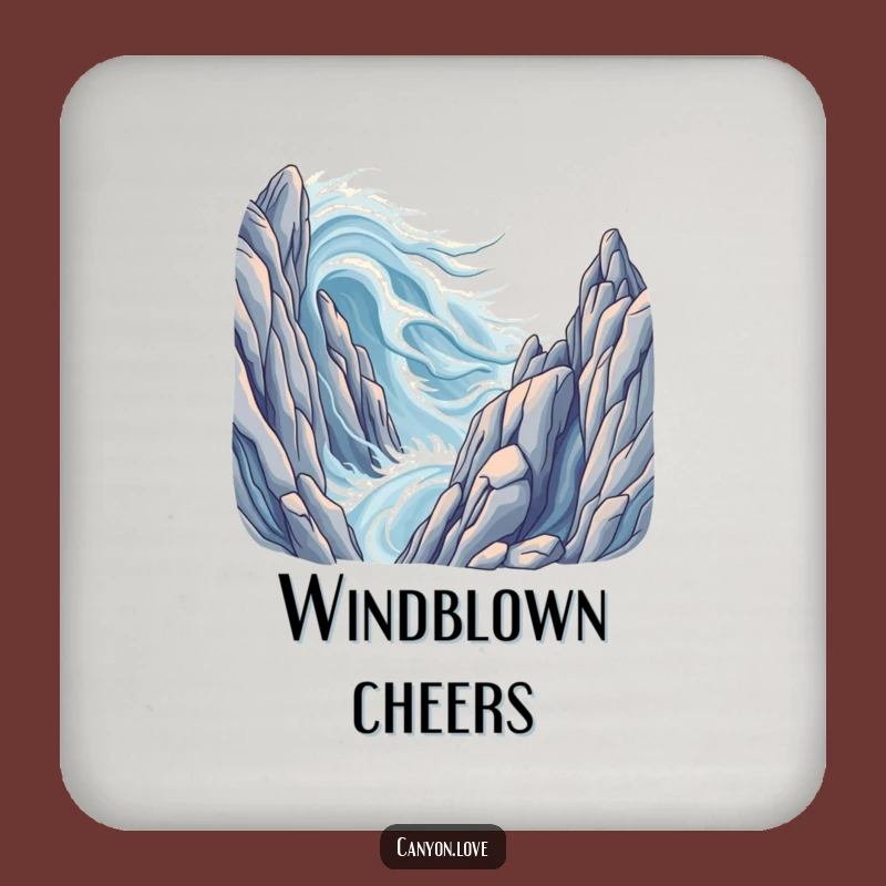 Funny Wind Formations Coaster Set: Protect Surfaces with Natural Art, A Unique Funny Gift