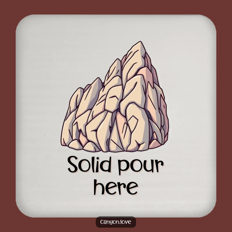 Funny Rock Strata Coasters (Set of 4) - Angled Lines Decor Gift