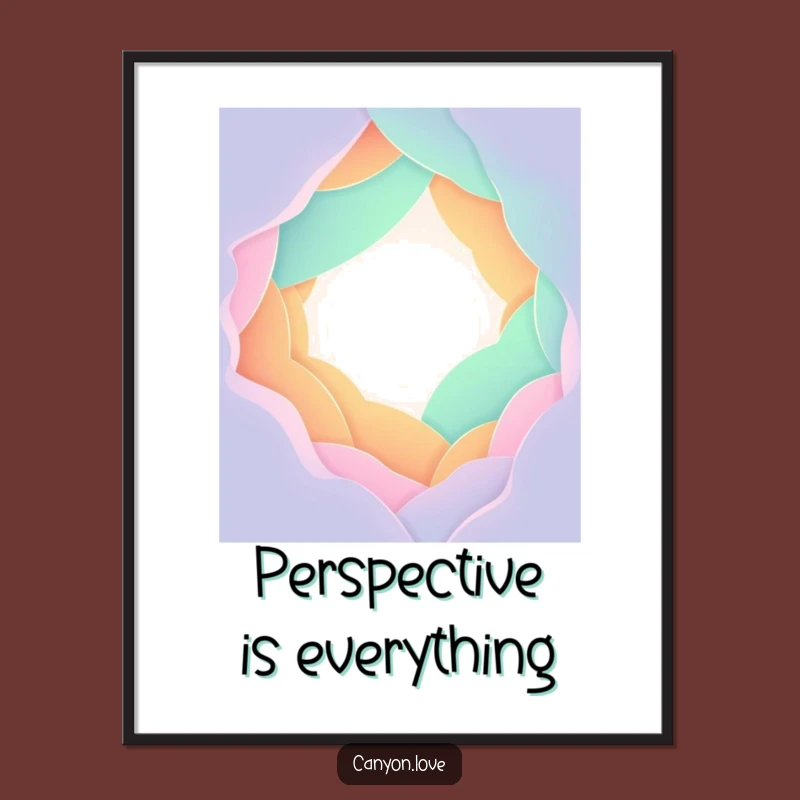 Funny Gradient Chasm Poster - Abstract Wall Art Decor Gift