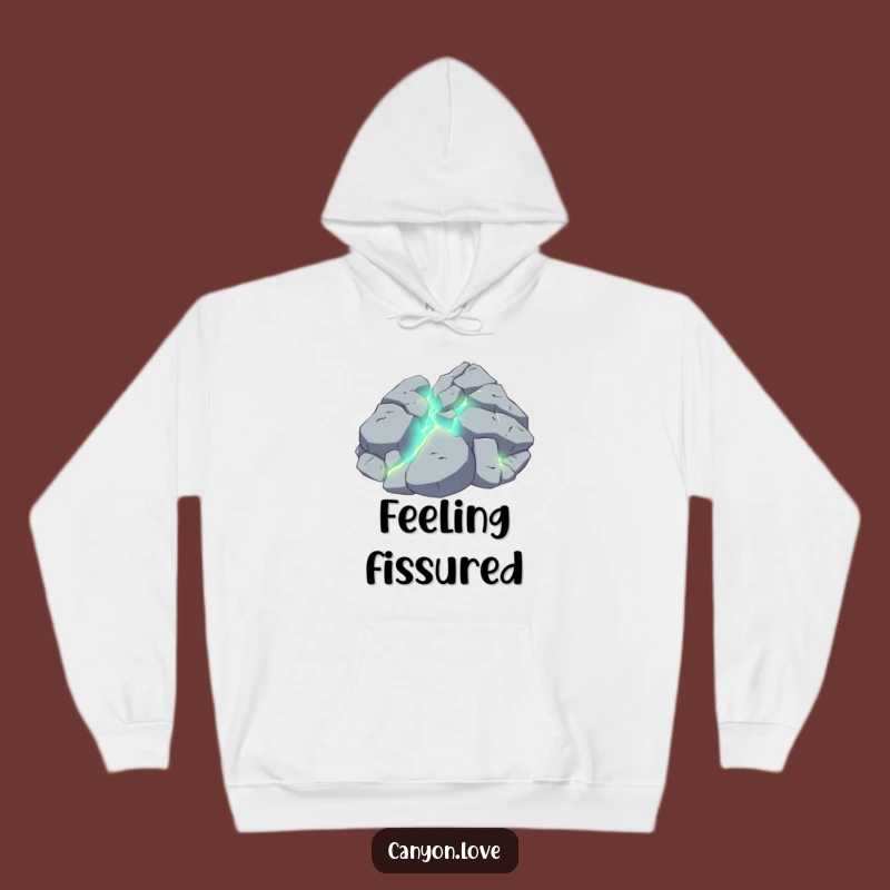 Funny Shattered Rock Hoodie: Cozy Up with Inner Fire, The Ultimate Funny Gift