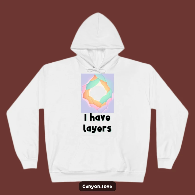 Funny Gradient Chasm Hoodie - Cozy Abstract Art Wear Gift