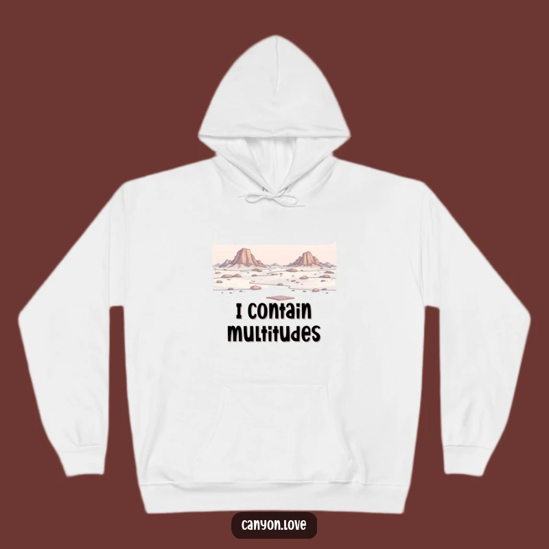 Funny Minimalist Expanse Hoodie - Cozy Landscape Art Wear Gift