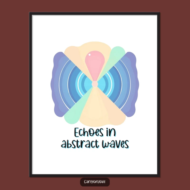 Free Printable Wall Art: Abstract Sound Waves for Energetic, Modern Decor!