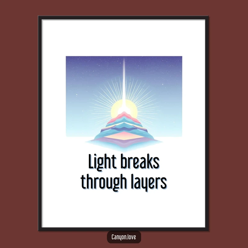Free Printable Wall Art: Stark Light Beam Through Strata for Dramatic Decor!