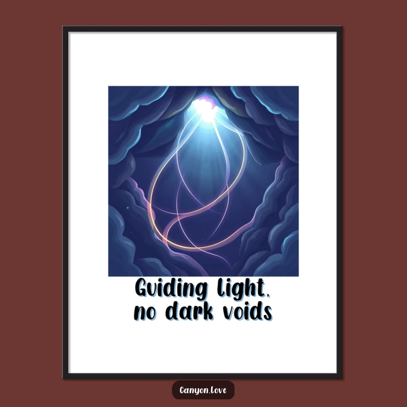 Funny Free Printable Wall Art: Cosmic Light Paths, Dark Void, Downloadable Abstract Decor