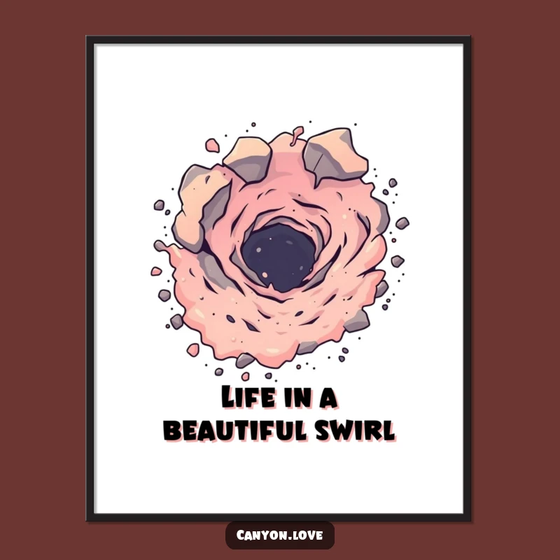 Vortex Art Free Printable: Abstract Motion Downloadable Wall Decor