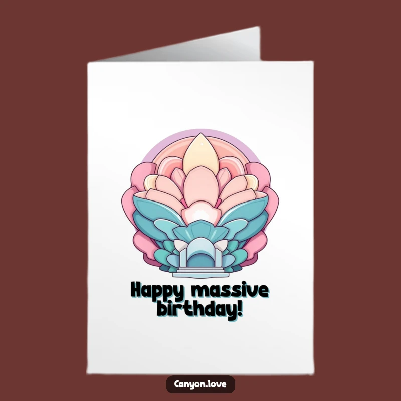 Free Printable Birthday Card: Echoing Forms, Monumental Scale, Funny Downloadable Gift