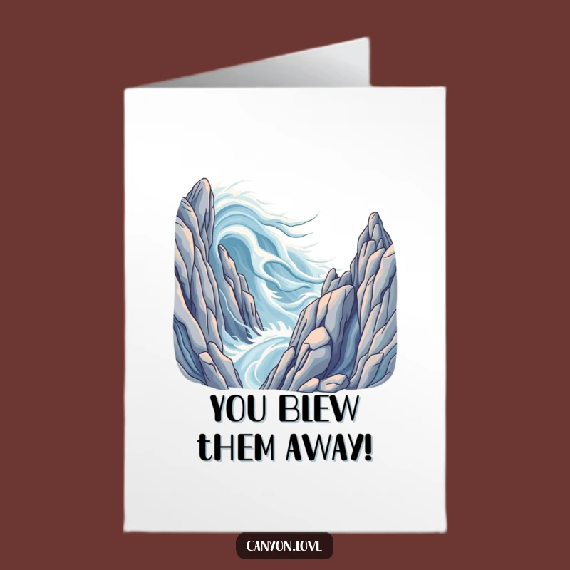 Free Printable Congrats Card: Wind Currents, Rock Formations, Funny Achievement Gift