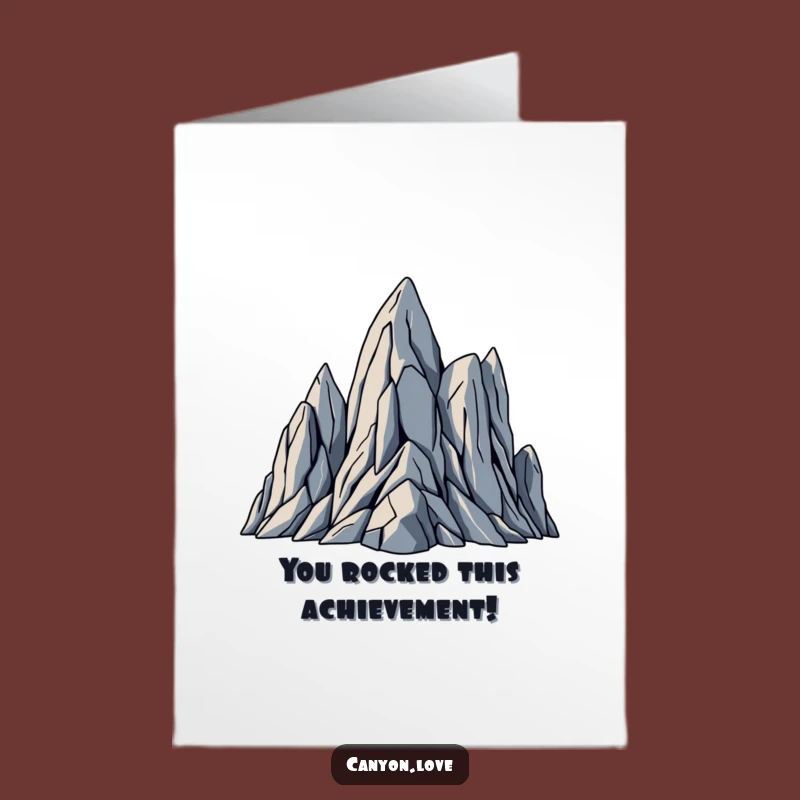 Geometric Congratulations Card Free Printable: Abstract Rock Congrats Downloadable Gift