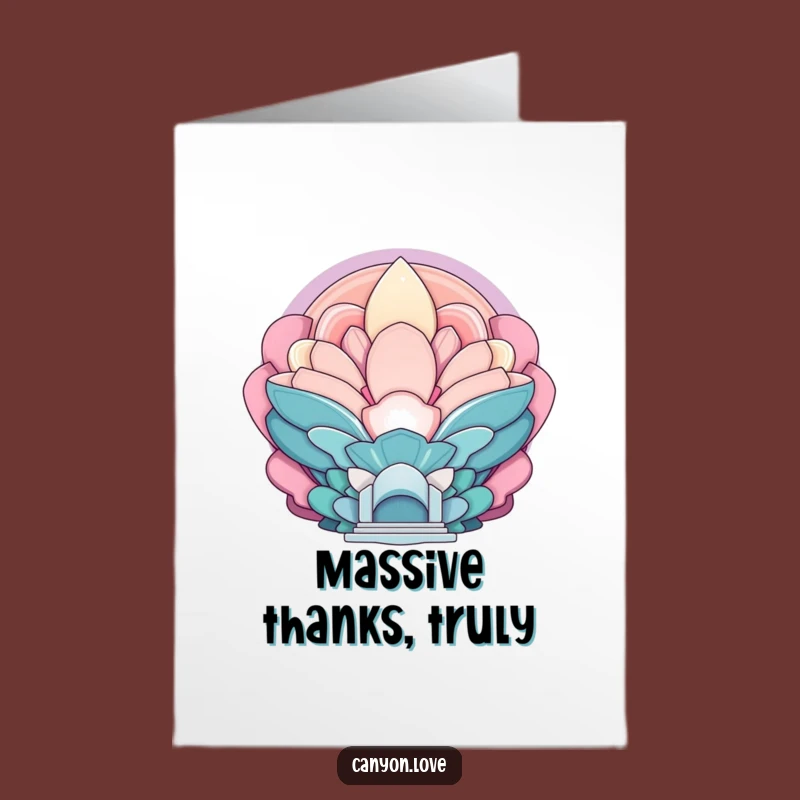 Free Printable Thank You Card: Echoing Forms, Monumental Scale, Funny Appreciation