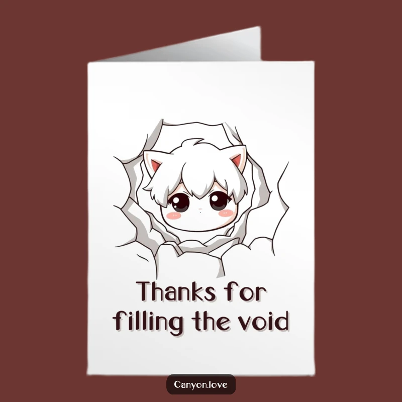 Free Printable Thank You Card: Textured Gratitude from the Depths of a Chasm!