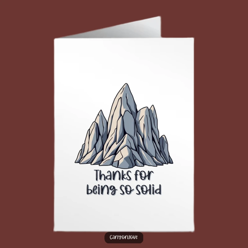 Jagged Rock Thank You Card Free Printable: Geometric Thank You Downloadable Gift