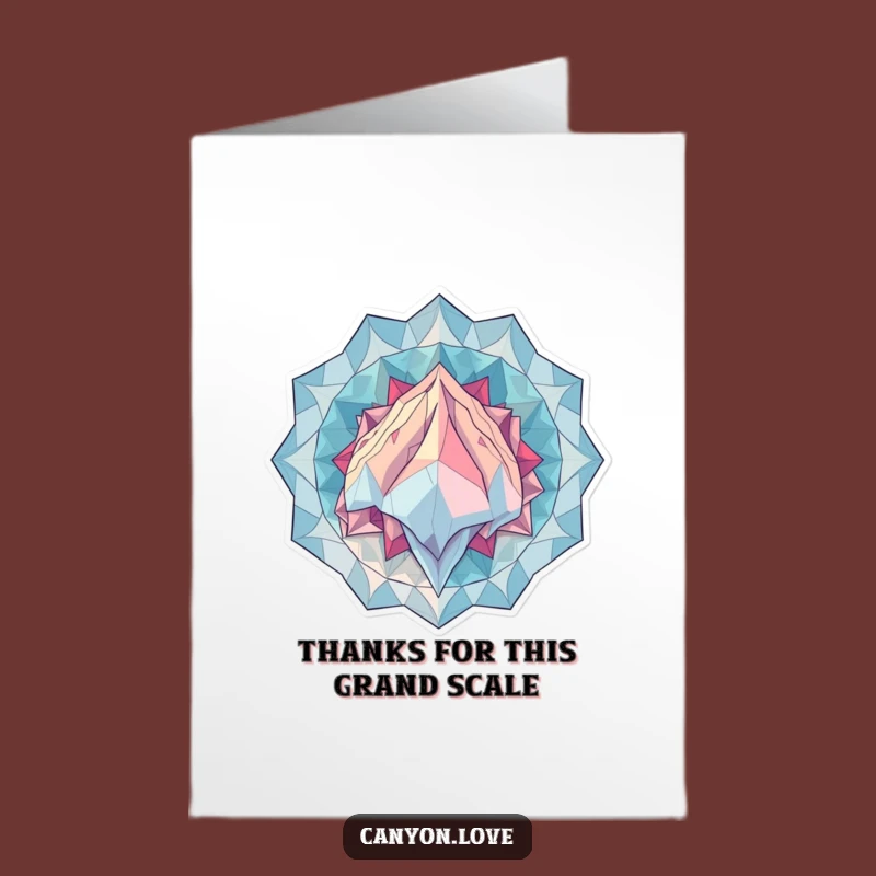 Free Printable Thank You Card: Gratitude on a Geological Scale!