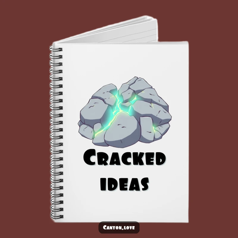 Funny Shattered Rock Notebook: Jot Down Earthy Thoughts, A Creative Funny Gift