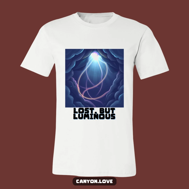 Funny Abstract Light Path T-Shirt: Wear the Cosmic Darkness, A Hilarious Gift