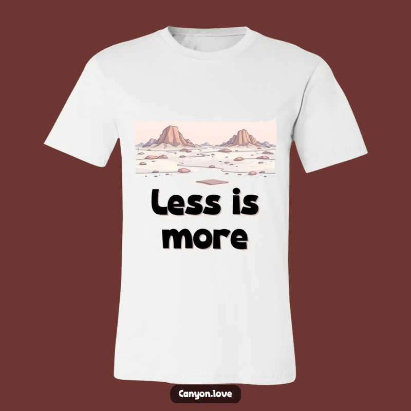 Funny Minimalist Expanse Tee - Rocky Landscape Graphic Shirt Gift