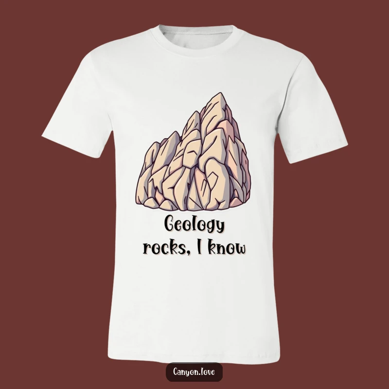 Funny Rock Strata Tee - Angled Lines Graphic Shirt Gift