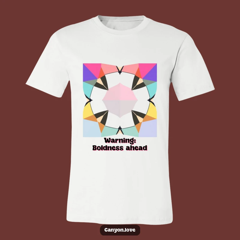Funny Geometric Shape Tee - Bold Colors, Cool Graphic Shirt Gift