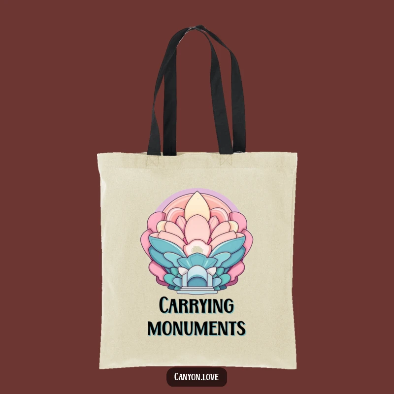 Funny Monumental Scale Tote Bag: Carry the Grandeur, A Practical Funny Gift