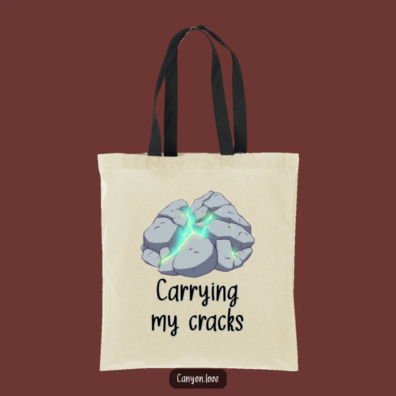 Funny Shattered Rock Tote Bag: Carry Your Sparkle, A Practical Funny Gift