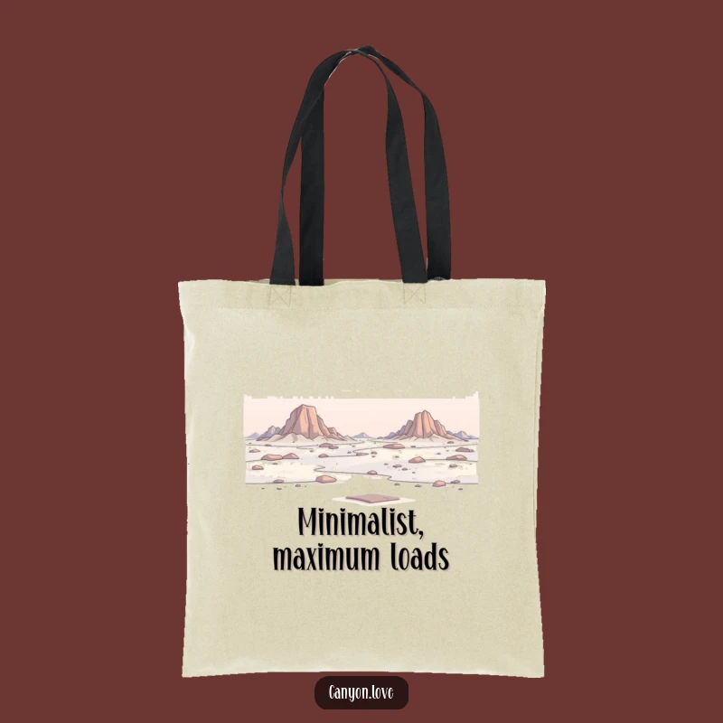 Funny Minimalist Expanse Tote Bag - Rocky Art Bag Gift